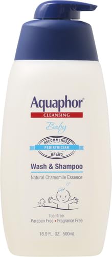 Mild Aquaphor Baby Wash & Shampoo - Tear-Free 2-in-1, 16.9 fl oz