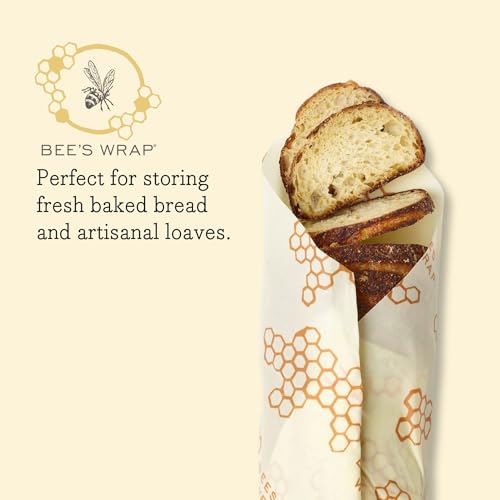 USA Made Beeswax Wraps for Homemade Bread, Eco-Friendly Bee's Wrap XL