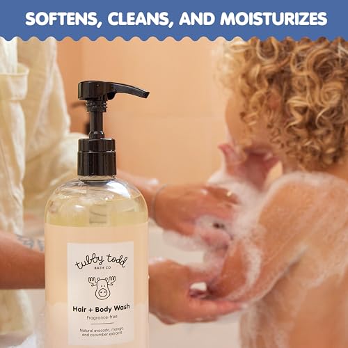 TUBBY TODD Gentle Natural Baby Wash & Shampoo, Non-Toxic, Hypoallergenic, 2-Pack