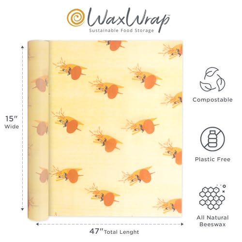 Eco-Friendly Beeswax Food Wraps - Organic Cotton, Reusable