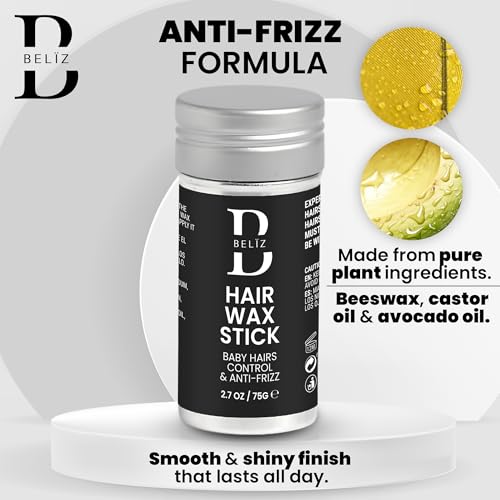 Slick Back Hair Wax for Women & Kids – Flyaway Control – 2.7 Oz