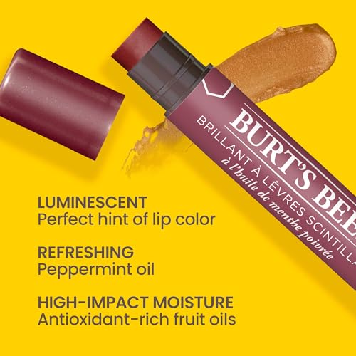 Burt's Bees Fig Shimmer Lip Tint 4-Pack for All-Day Hydration