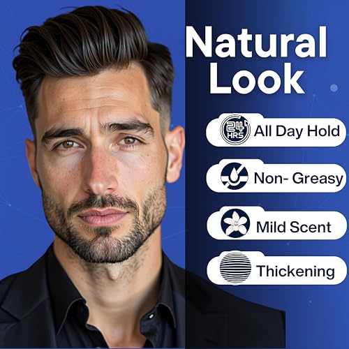 Matte Pomade For Men | All-Day Medium Hold, Low Shine Finish | Thickening Paste Adds Volume & Texture