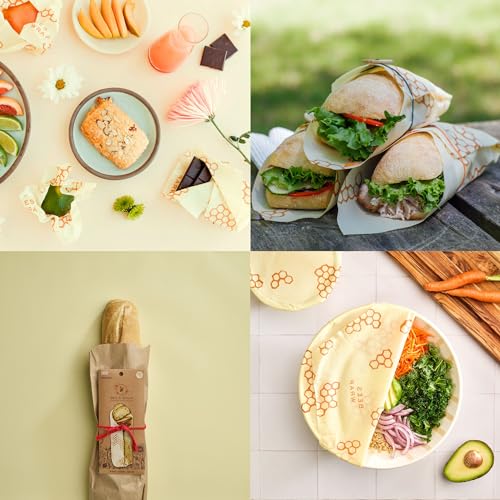 USA Made Beeswax Wraps for Homemade Bread, Eco-Friendly Bee's Wrap XL