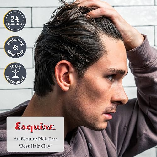 Highland Glacial Hair Clay Pomade - Award-Winning Men's & Women's Styling Clay, Natural & Organic Ingredients