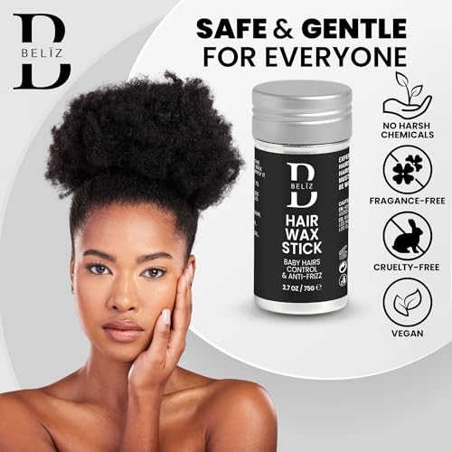 Slick Back Hair Wax for Women & Kids – Flyaway Control – 2.7 Oz